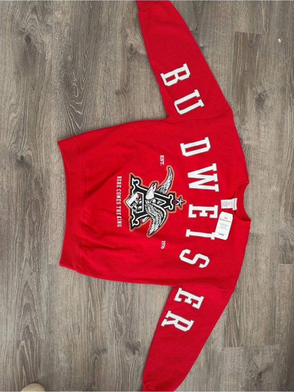 Budweiser Red Crewneck Sweatshirt